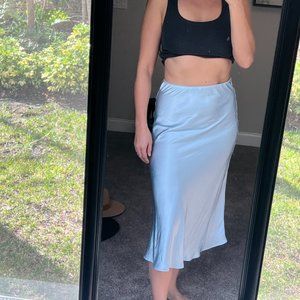 Chosen by Tuchuzy - Blue Satin Skirt